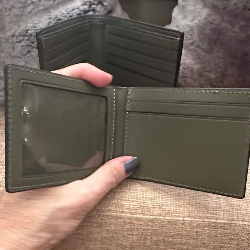 Coach Olive Green Men's 3in1 Wallet - Picture 8 of 9